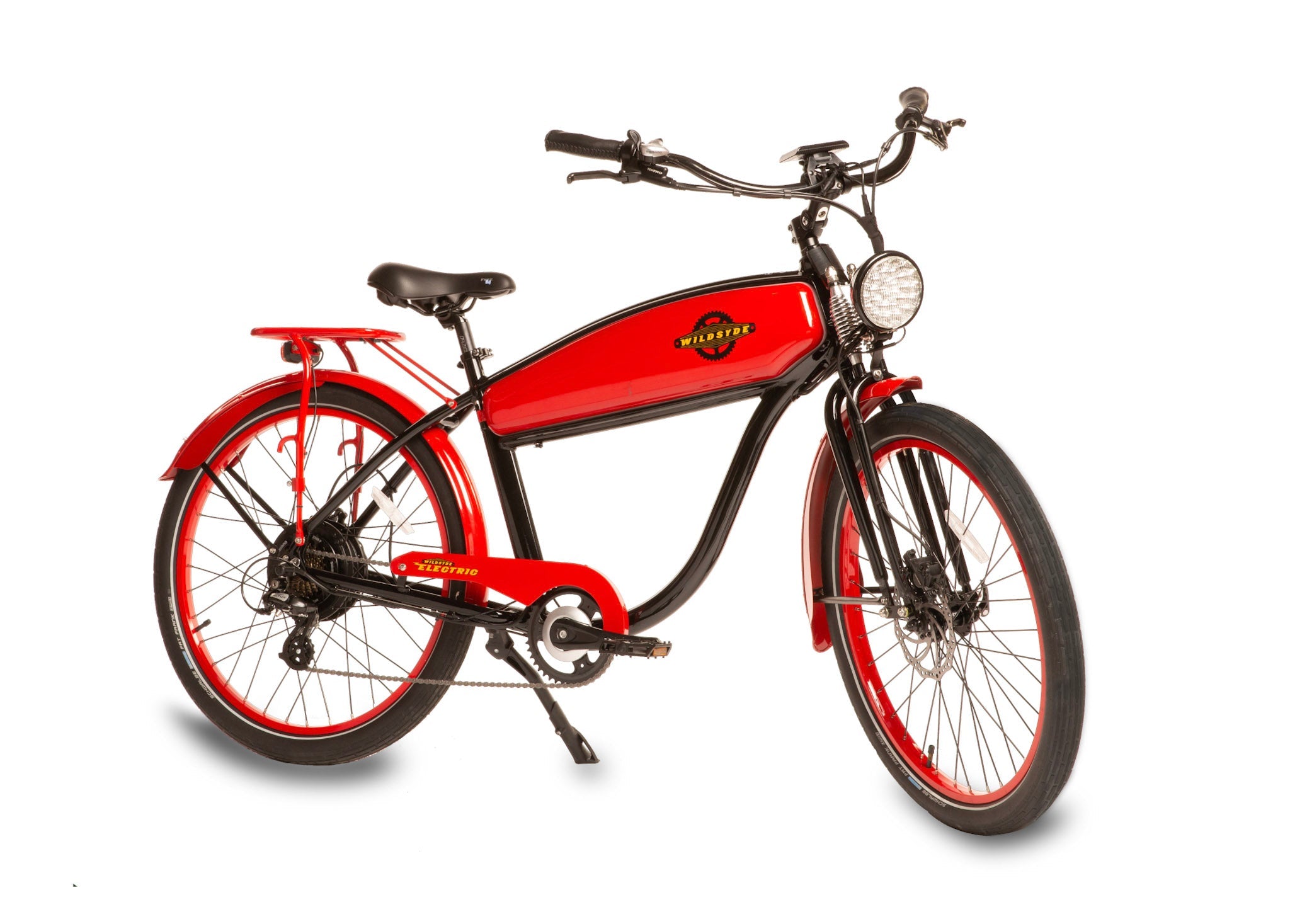 Wildsyde Shadow 500W 48V Vintage Cruiser Electric Bike - Upzy.com