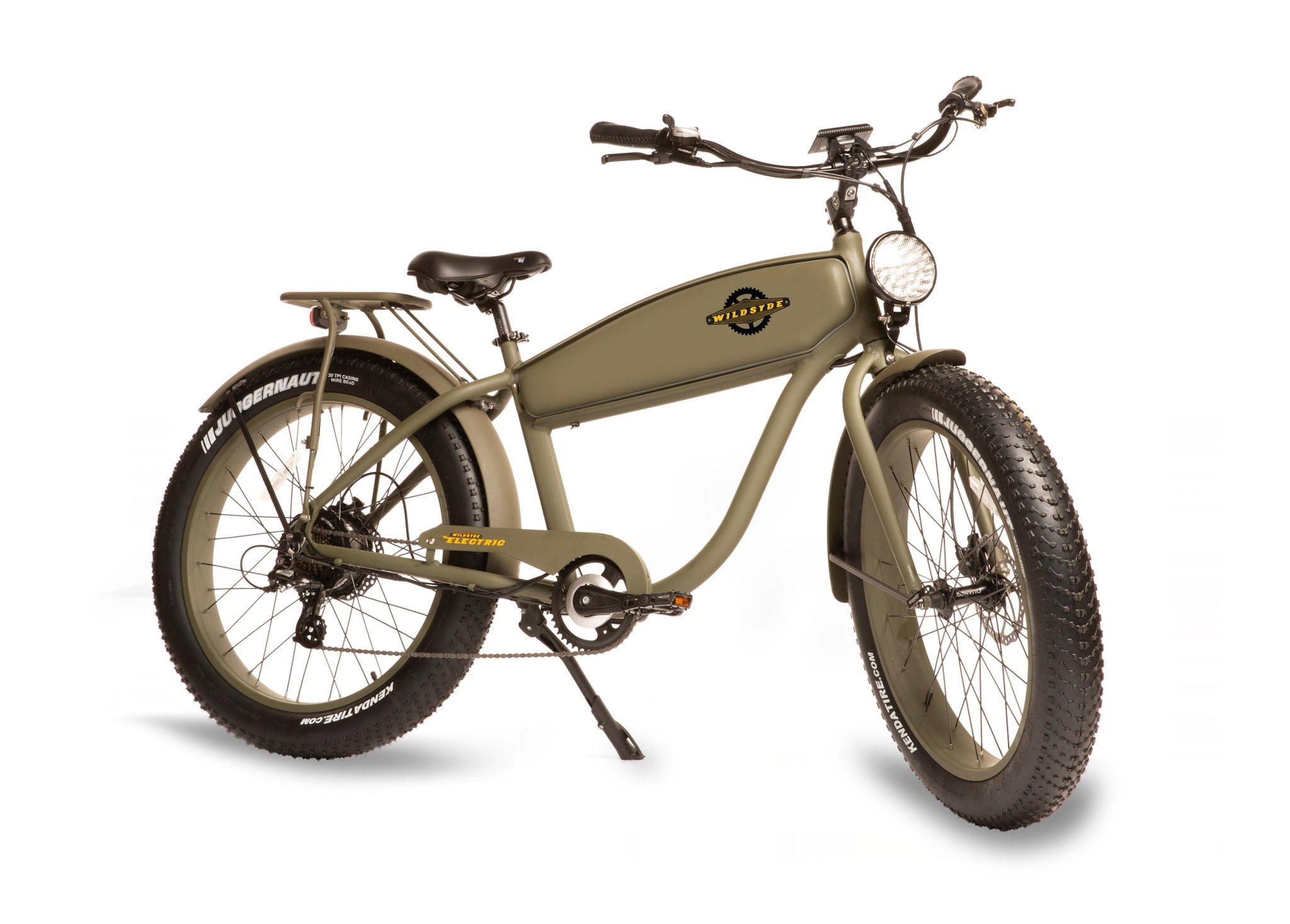 Wildsyde The Beast w/THROTTLE 500W 7 Speed Vintage Fat Tire Electric Bike - Upzy.com