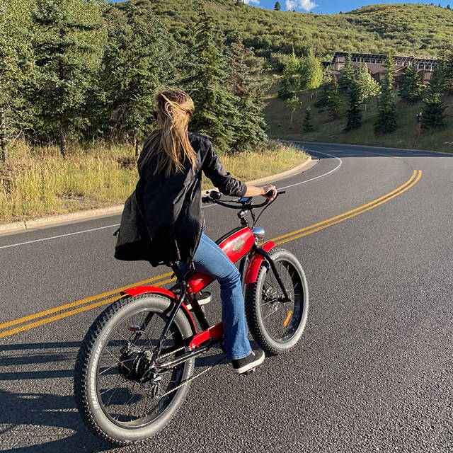 Wildsyde The Beast w/THROTTLE 500W 7 Speed Vintage Fat Tire Electric Bike - Upzy.com