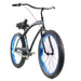 Zycle Fix COBRA 26" Beach Cruiser Bike, BLACK/BLUE - Upzy.com