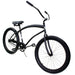 Zycle Fix COBRA 26" Beach Cruiser Bike, MATTE BLACK, Single Speed - Upzy.com